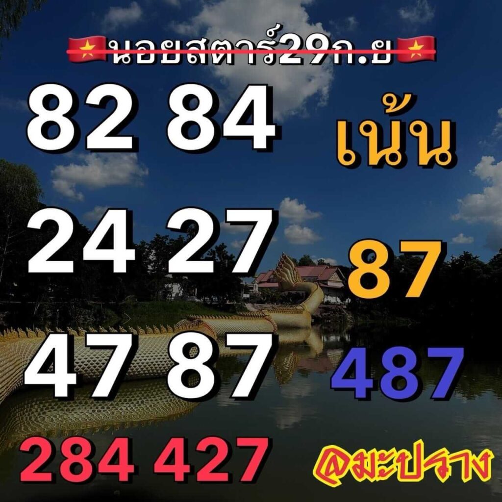 แนวทางหวยฮานอย 29/9/66 ชุดที่ 7