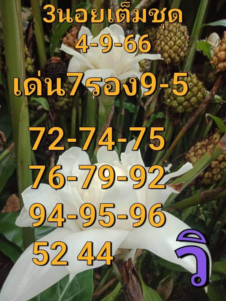 แนวทางหวยฮานอย 4/9/66 ชุดที่ 4