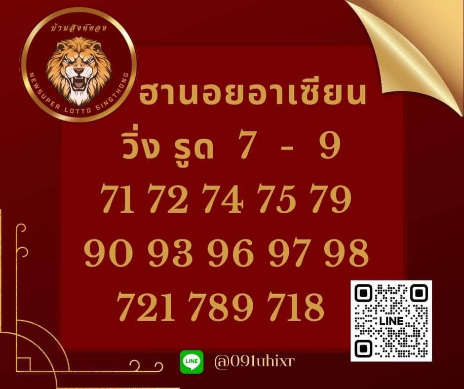 แนวทางหวยฮานอย 7/9/66 ชุดที่ 8