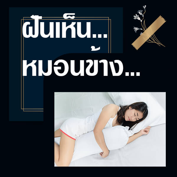 ทำนายฝันเห็นหมอนข้าง