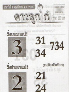 หวยดาวลูกไก่ 1/11/66