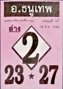 หวยอาจารย์ธนูเทพ 16/10/66