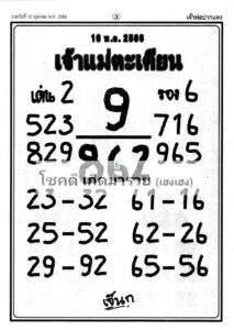 หวยเจ้าแม่ตะเคียน 16/10/66