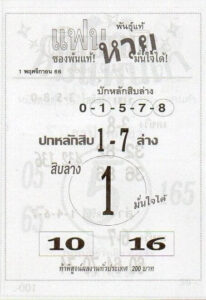 หวยแฟนหวย 1/11/66