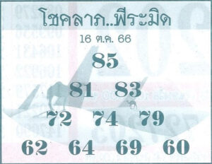 หวยโชคลาภพีระมิด 16/10/66