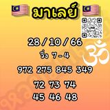 แนวทางหวยมาเลย์ 28/10/66 ชุดที่ 1