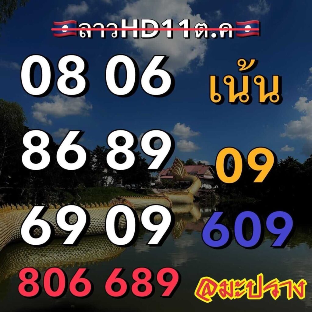 แนวทางหวยลาว 11/10/66 ชุดที่ 2