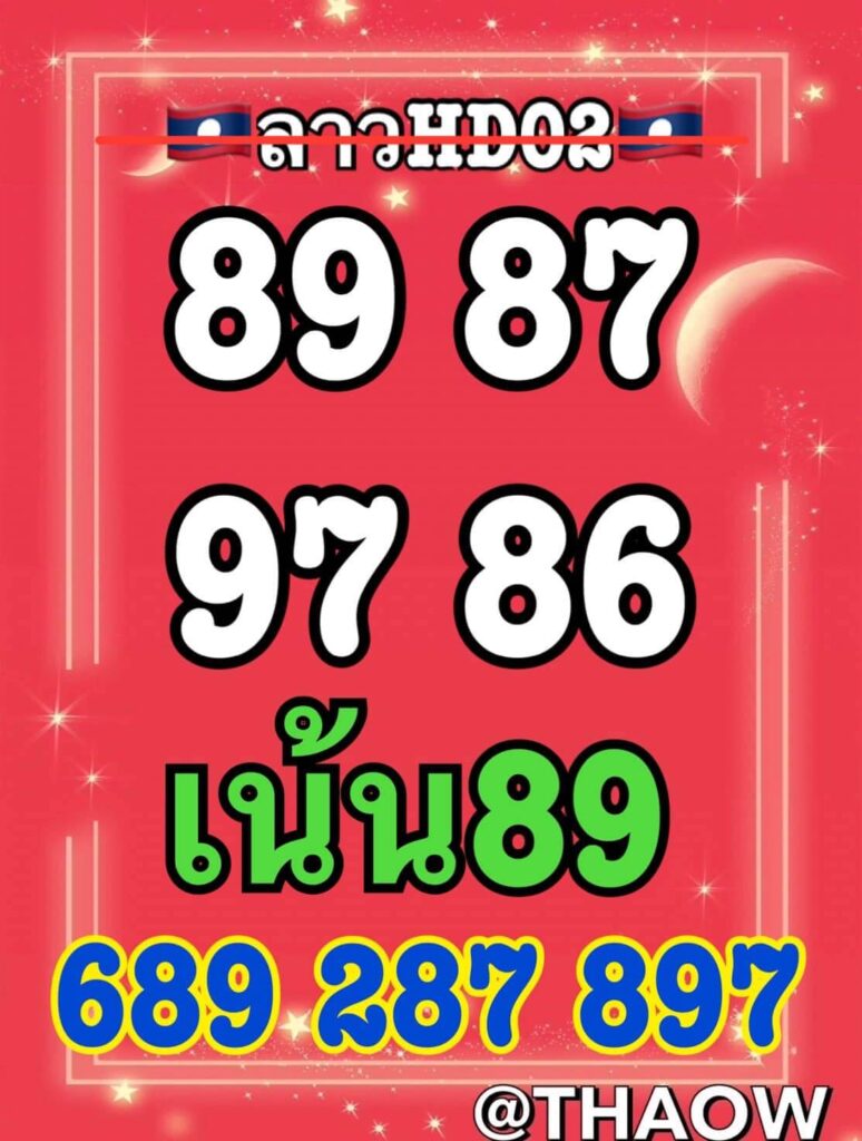 แนวทางหวยลาว 2/10/66 ชุดที่ 14