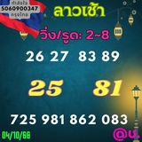 แนวทางหวยลาว 4/10/66 ชุดที่ 7