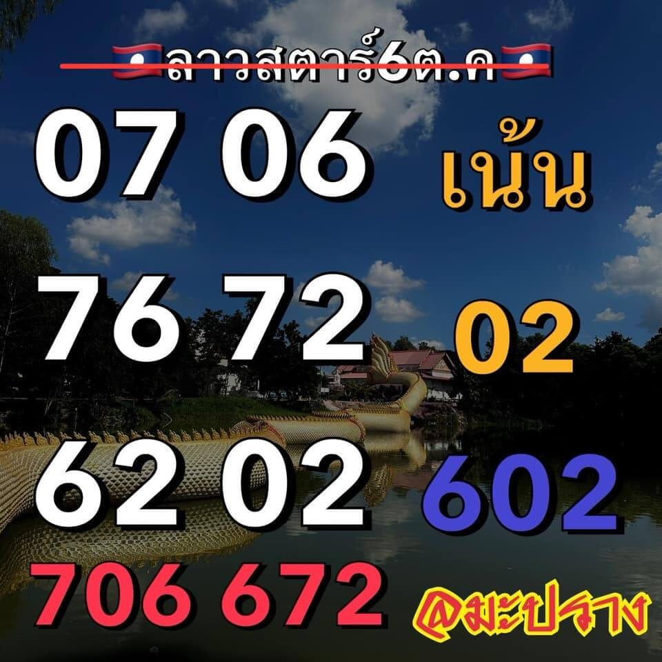 แนวทางหวยลาว 6/10/66 ชุดที่ 2