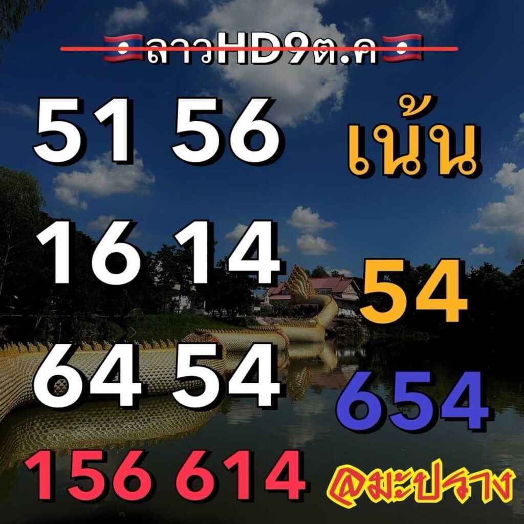 แนวทางหวยลาว 9/10/66 ชุดที่ 7