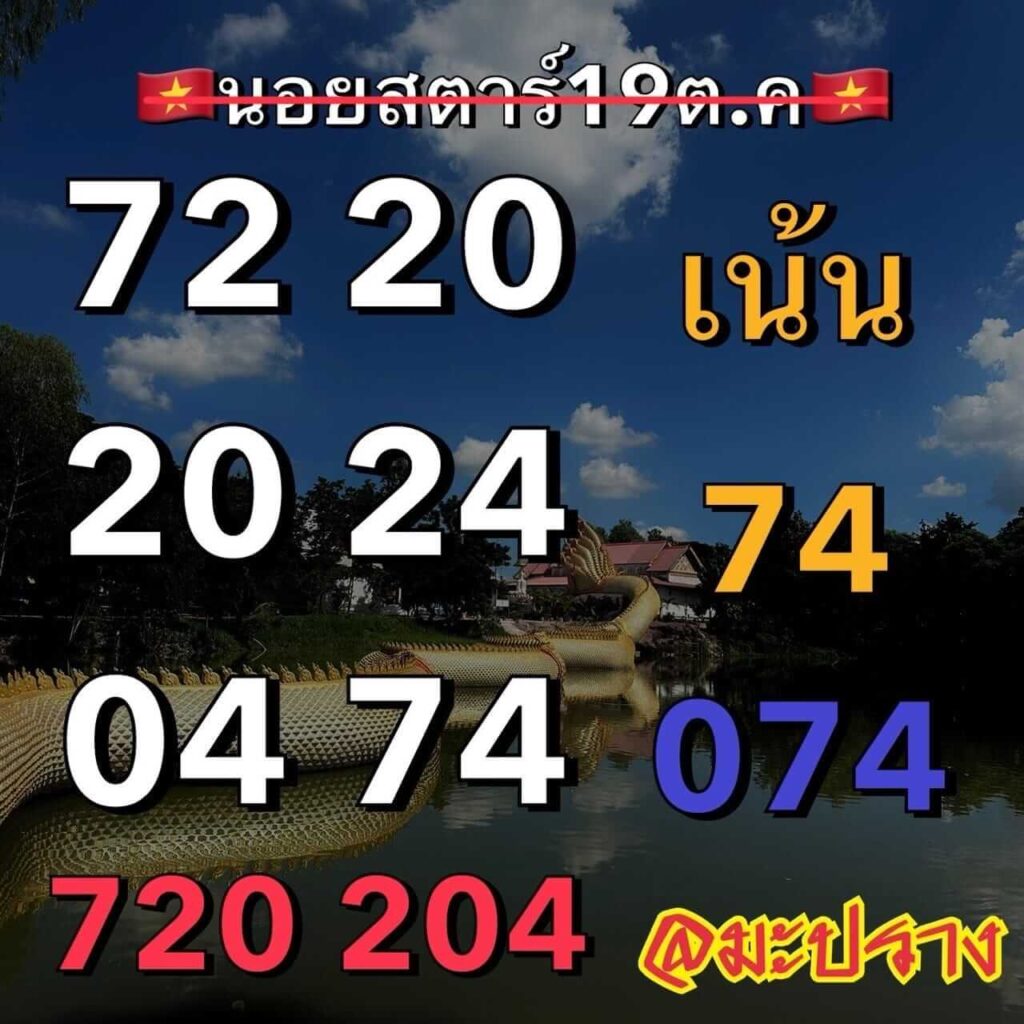 แนวทางหวยฮานอย 19/10/66 ชุดที่ 3