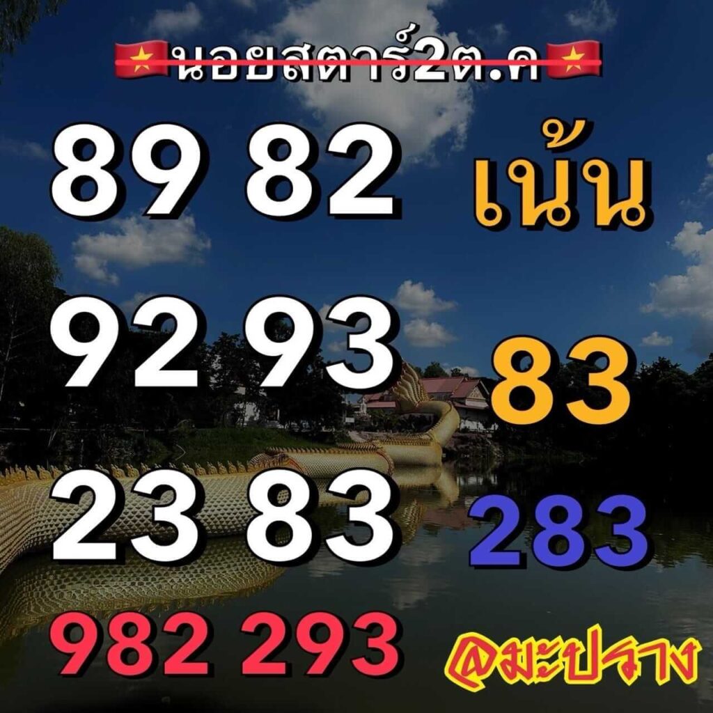 แนวทางหวยฮานอย 2/10/66 ชุดที่ 11