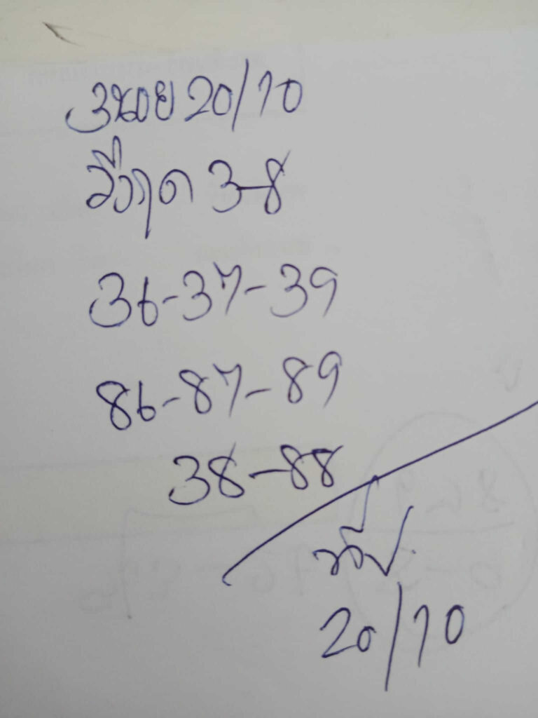 แนวทางหวยฮานอย 20/10/66 ชุดที่ 13