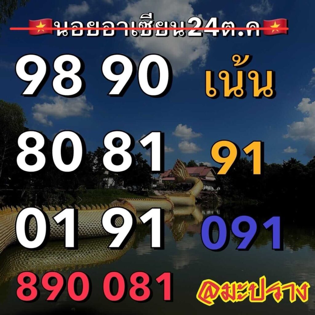 แนวทางหวยฮานอย 24/10/66 ชุดที่ 3