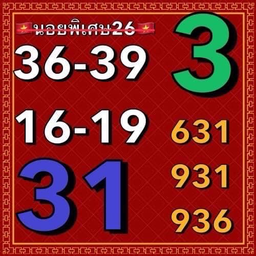 แนวทางหวยฮานอย 26/10/66 ชุดที่ 6