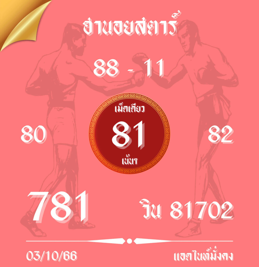 แนวทางหวยฮานอย 3/10/66 ชุดที่ 4