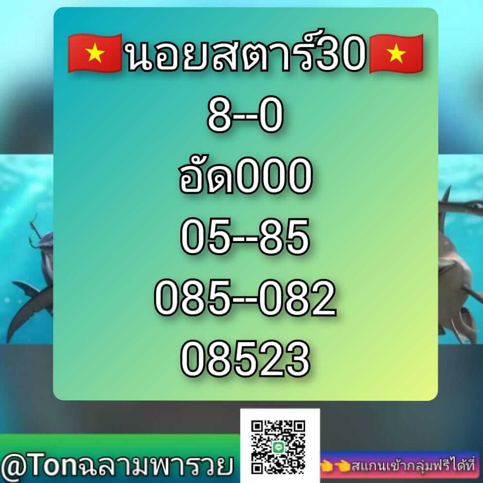 แนวทางหวยฮานอย 30/10/66 ชุดที่ 9