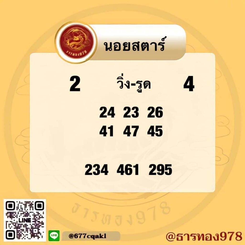 แนวทางหวยฮานอย 6/10/66 ชุดที่ 1