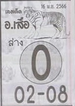 หวยอาจารย์เสือ 16/11/66