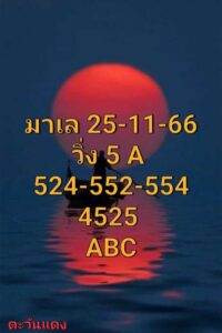 แนวทางหวยมาเลย์ 25/11/66 ชุดที่ 14