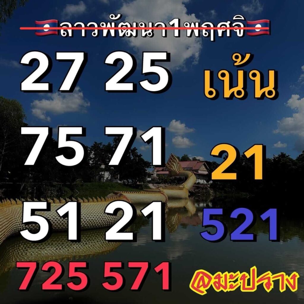 แนวทางหวยลาว 1/11/66 ชุดที่ 8