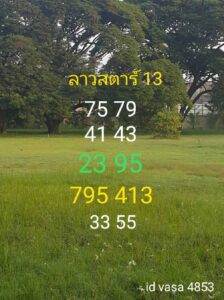 แนวทางหวยลาว 13/11/66 ชุดที่ 2