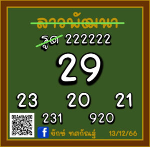 หวยลาว 13-12-66 ชุด4