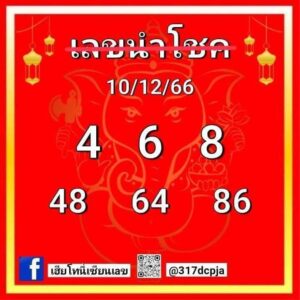 หวยฮานอย 10-12-66 ชุด6