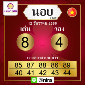 หวยฮานอย 12-12-66 ชุด10