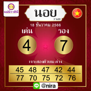 หวยฮานอย 18-12-66 ชุด10