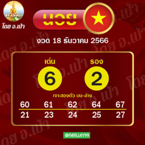 หวยฮานอย 18-12-66 ชุด9