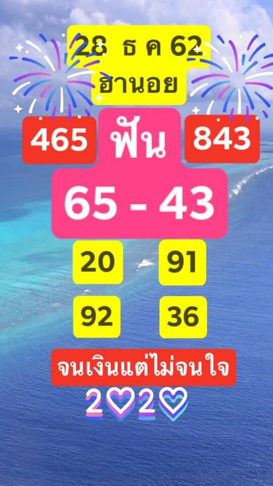 หวยฮานอย 28-12-66 ชุด1