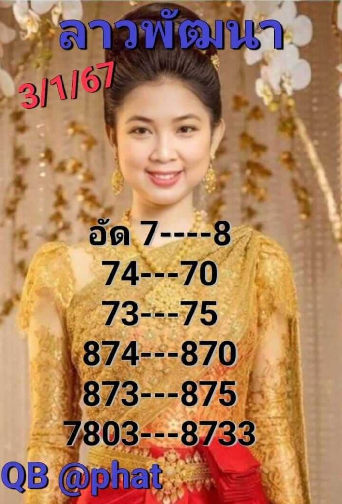 หวยลาว 3-1-67 ชุด8