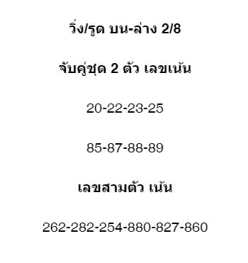 หวยมาเลย์ 31-1-67 ชุด 7