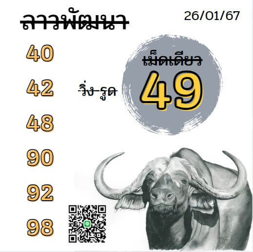 หวยลาว 26-1-67 ชุด2