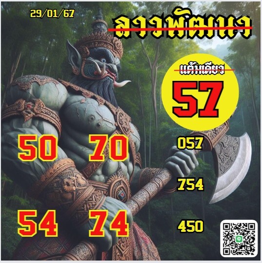 หวยลาว 29-1-67 ชุด3