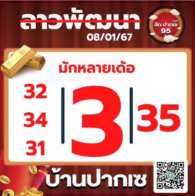 หวยลาว 8-1-67 ชุด9