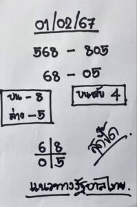 หวยสุดปี๊ด 1-2-67