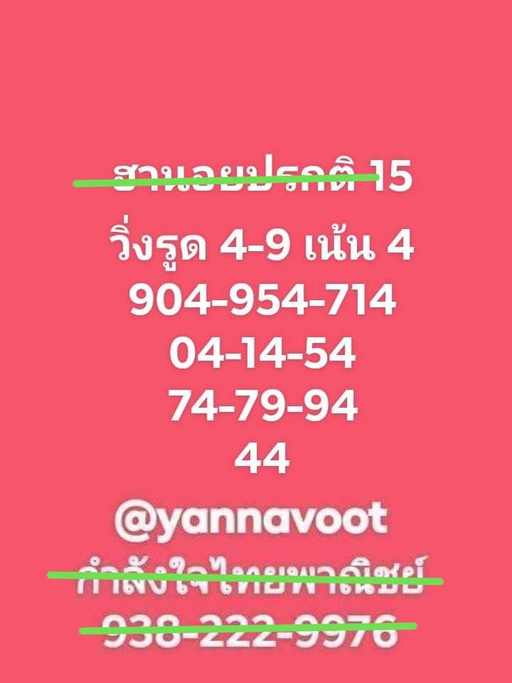 หวยฮานอย 15-1-67 ชุด2