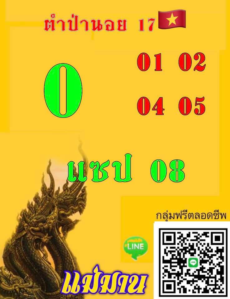 หวยฮานอย 17-1-67 ชุด2