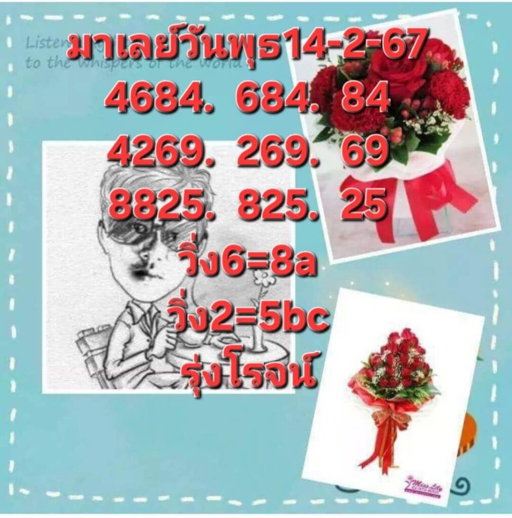 หวยมาเลย์ 14-2-67 ชุด 2