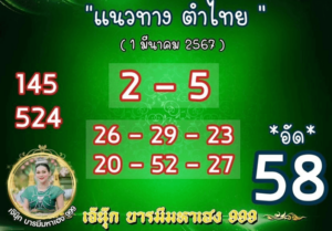 หวยเจ๊นุ๊ก 1-3-67