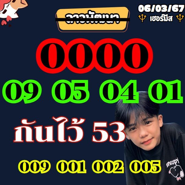 หวยลาว 6-3-67 ชุด7