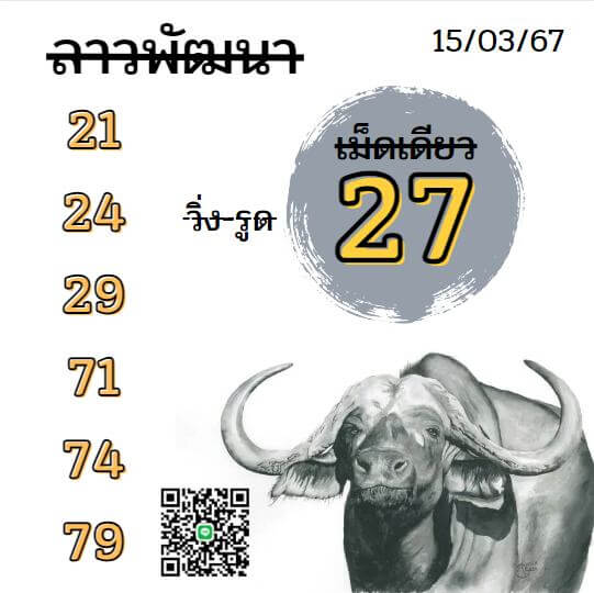 หวยลาว 15-3-67 ชุด6