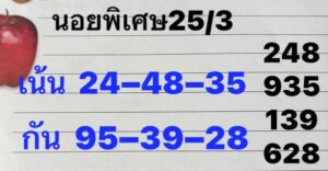 แนวทางหวยฮานอย 25/3/67 ชุดที่ 3