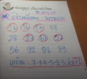 แนวทางหวยลาว 10/4/67 ชุดที่ 3
