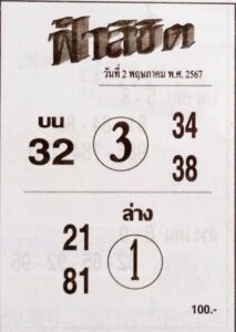 หวยฟ้าลิขิต 2/5/67