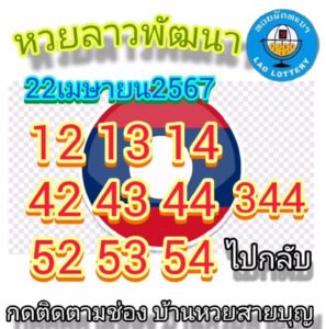 แนวทางหวยลาว 22/4/67 ชุดที่ 6