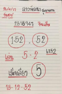 แนวทางหวยลาว 26/4/67 ชุดที่ 6